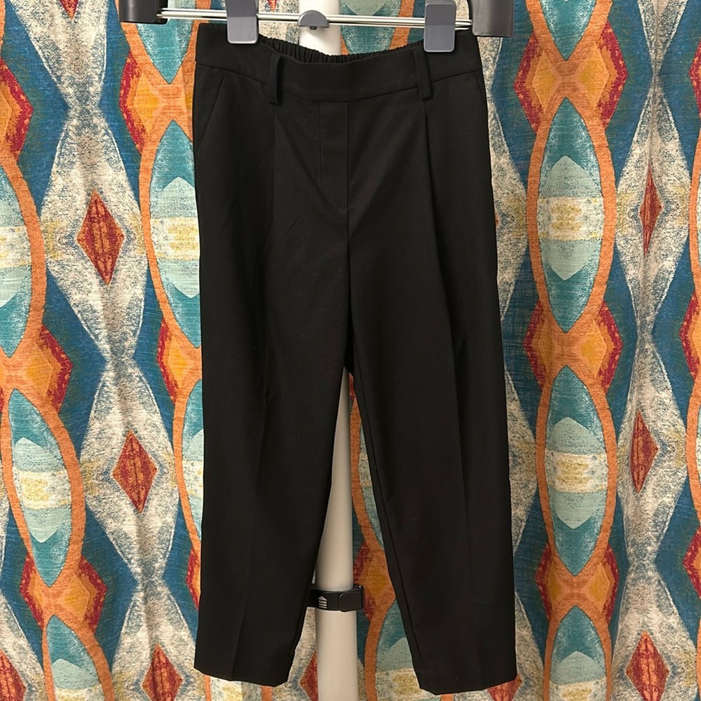 Women’s pleated black dress pants